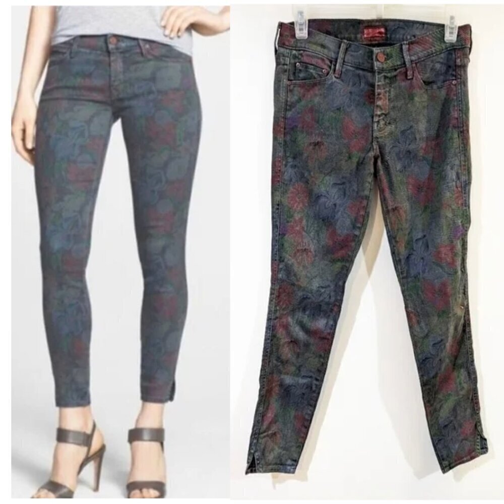 Mother | The Vamp Skinny Jeans in Ghosts & Roses floral
